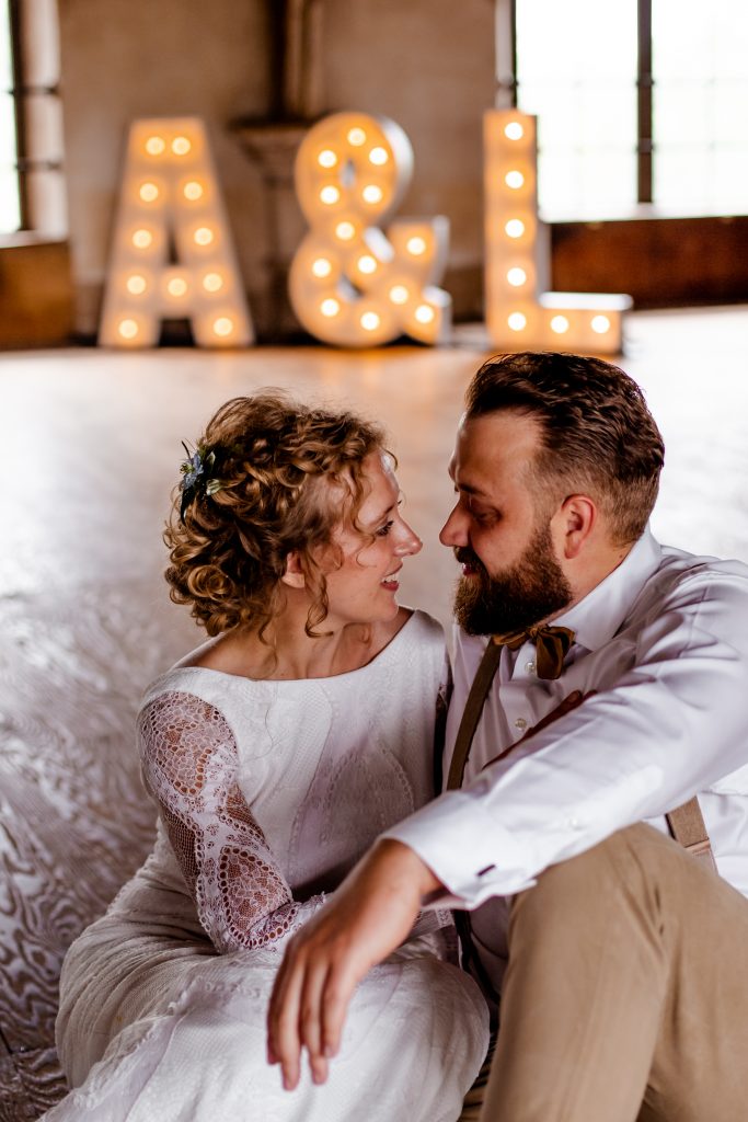 green wedding shoot